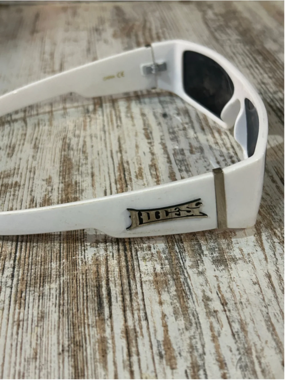 Men's Locs Sunglasses One Size White and Black
